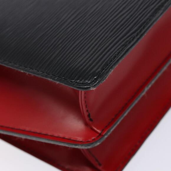 LOUIS VUITTON Epi Bicolor Varenne Hand Bag Black Red M52387 - Picture 14 of 16